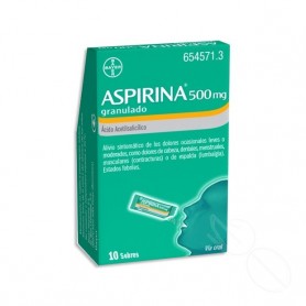 ASPIRINA 500 MG GRANULADO , 10 SOBRES
